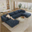 Boneless Cloud Sofa,Corduroy Fabric,Deep Seat Couches,Double-Layer Design,Removable Cushion-846310924-846310926