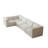 Canapé modulaire moderne en L modulaire, ensemble de canapé de plancher de luxe-108843231