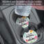 Ensemble de 2 sous-verres en pierre «Can Do AnyOUT Mom»