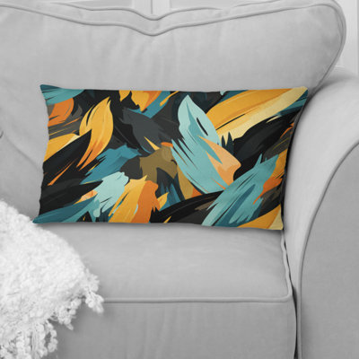 Tribal Camo Fusion II - Coussin décoratif à imprimé abstrait