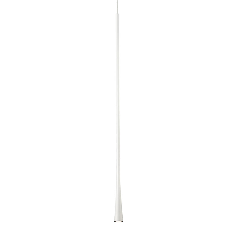 Taper 1 - Light LED Pendant, 151.75" H x 1.25" W x 1.25" D, White