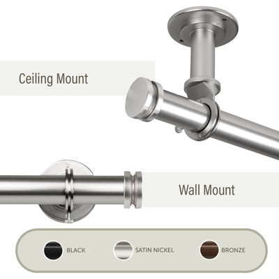 Caidance Steel Adjustable Single Curtain Rod