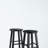 Darian Four Leg Black 2-Pieces Bar Stool Set, 28.73'' H X 13.38'' W X 13.38'' D-626991024