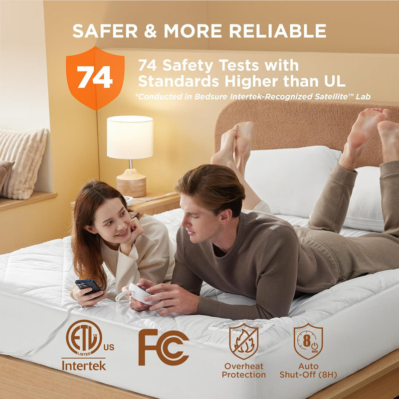 Surmatelas chauffant brossé, Très grand