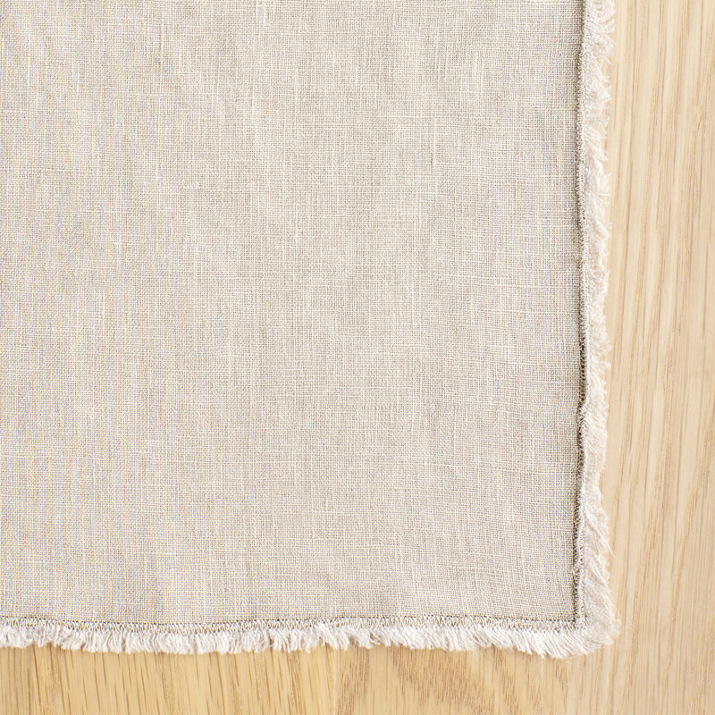 Zadia Linen Table Runner, Natural