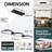 5 - Light Black LED Geometric Pendant