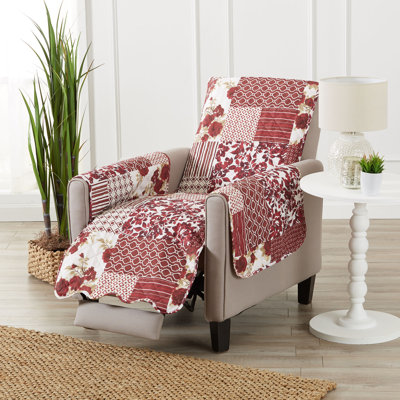 Patchwork Box Cushion Recliner Slipcover