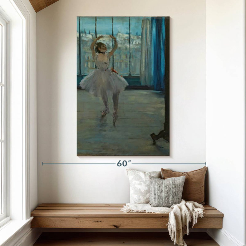 Dancer Posing For A Photographer, H 51 po x l 34 po