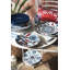 Topkapi Porcelain China Stoneware Dinnerware Set 18 Piece - Service for 6