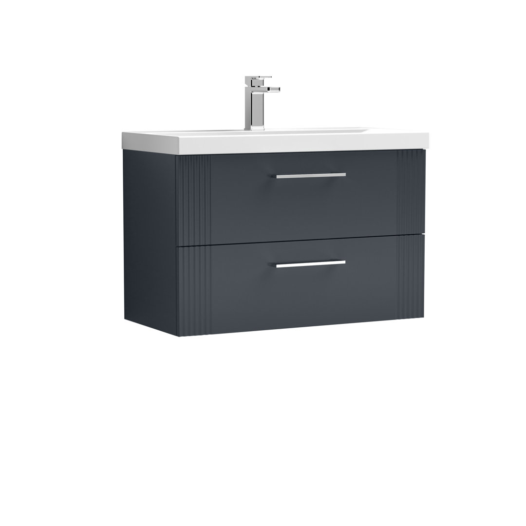Deco 810mm Single Bathroom Vanity with Integrated Vitreous China Basin