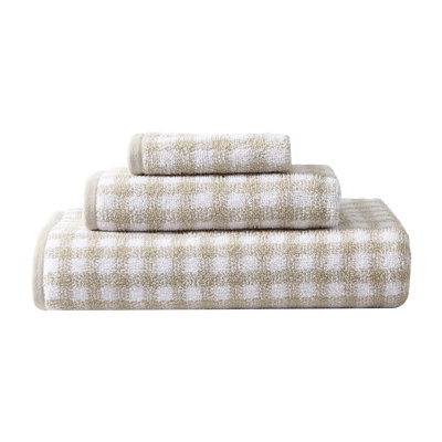 Laura Ashley Ginny 3 Piece 100% Cotton Towel Set