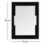 Estrada Solid Wood Flat Wall Mirror