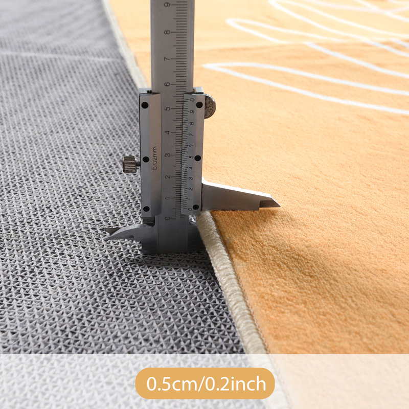 Kaldi Vibrant Spring Floral Print Machine Washable Area Rug with Non-Slip Backing for Living Room, Dining Room, Bedroom