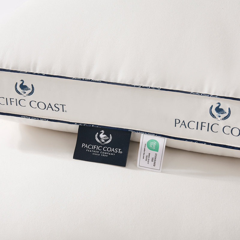 Housse de coussin en duvet d'oie 100% coton biologique Pacific Coast, 2, Très grand lit