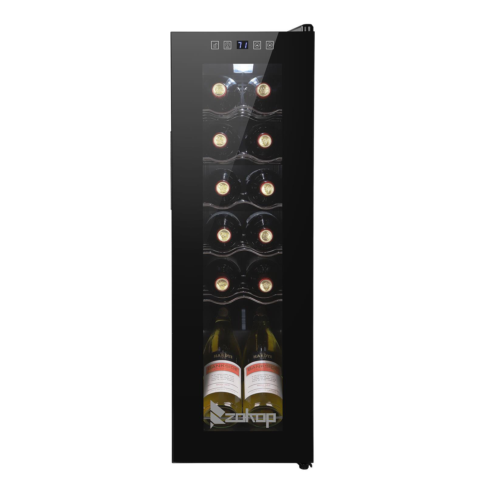 Winado Single Zone 9.92'' Freestanding 12 Bottle Wine Refrigerator — FIN-0016391 | Fridge.com