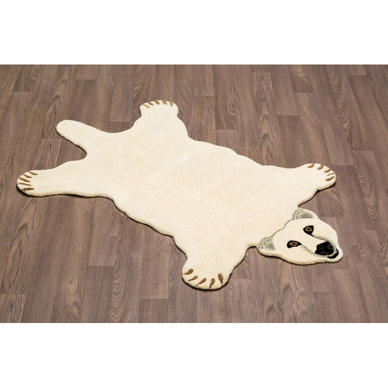 Chad Leather Animal Print Indoor Rug, Novelty 2' x 3'