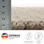 , Beige Round Pure Solid Colour Hand Woven Hand Loomed Area Rug-102747152