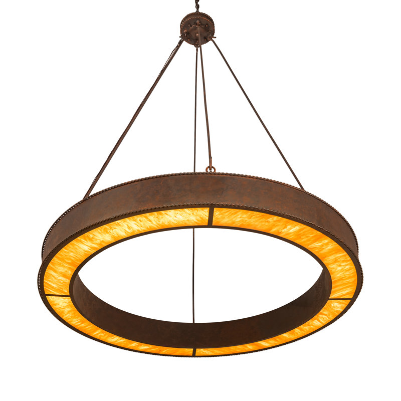 Rustic Lodge 1 - Light LED Chandelier