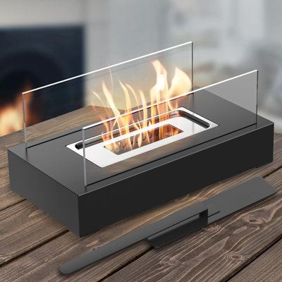 Tabletop Fire Pit,Indoor & Outdoor Table Top Firepit Ethanol Tabletop Fireplace Bowl for Patio Backyard Livingroom Family Dinner Party Father's Day Ta -  Wrought Studio™, F43E8D7C49E64825849096A249F60955