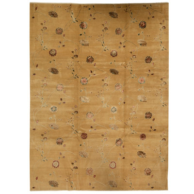 Tapis brun de haute qualité noué à la main