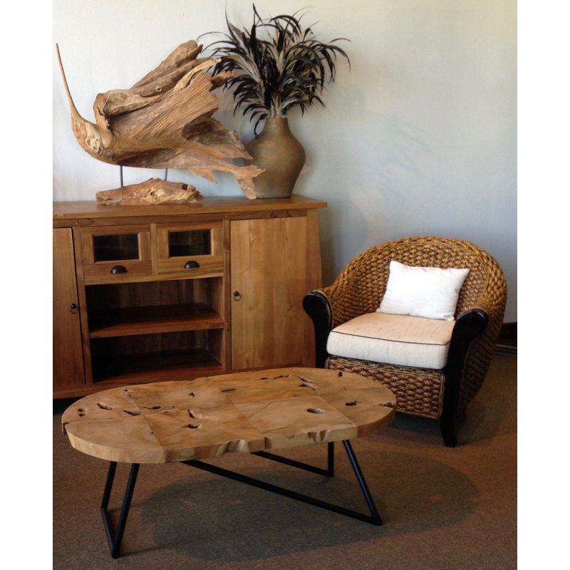 Clemson Solid Wood Top Coffee Table