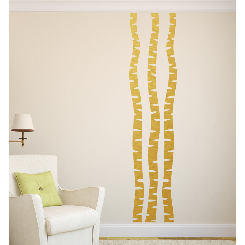 Plants & Flowers Wall Decal, Gold