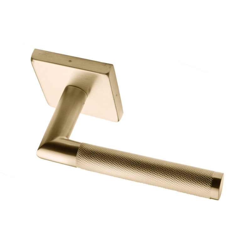 Double Dummy Door Lever, Satin Brass, Single Dummy