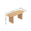 Oval Burlywood Solid Wood Dining Table-1673281170