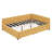 Full Size Upholstered Daybed Sofa Bed Frame with 2 Storage Drawers, No Box Spring Needed, Linen Fabric, Wood Slats(Yellow)-1260622805