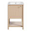 Meuble-lavabo simple 20 po avec comptoir en céramique