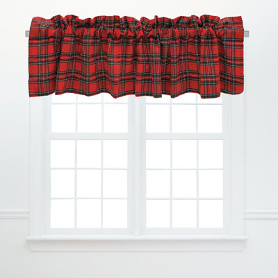 Arlington Plaid Cotton Valance Window Treatment