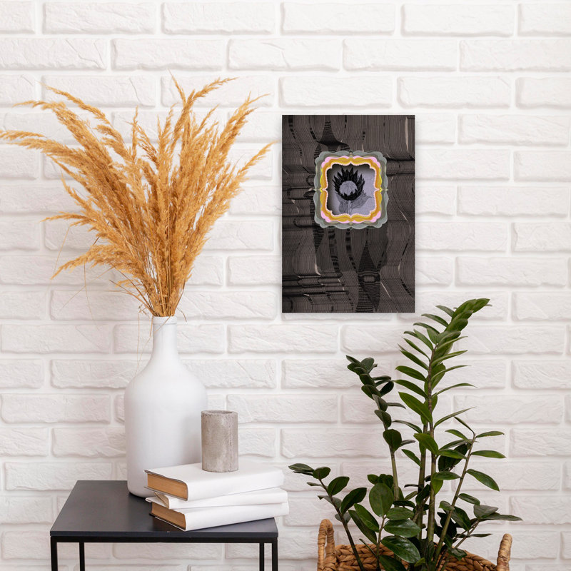 Art contemporain contemporain abstrait fantaisiste, H 18 po x l 12 po