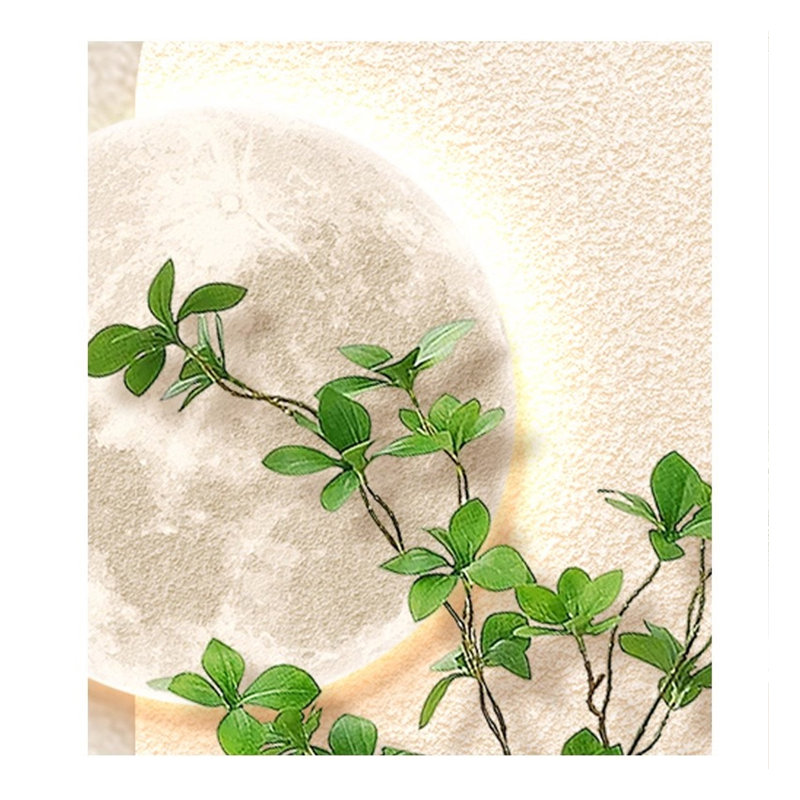 Creamy Sandstone Led Wall Decor With Water Vase & Greenery, 47.24" H x 23.62" W x 0.79" D