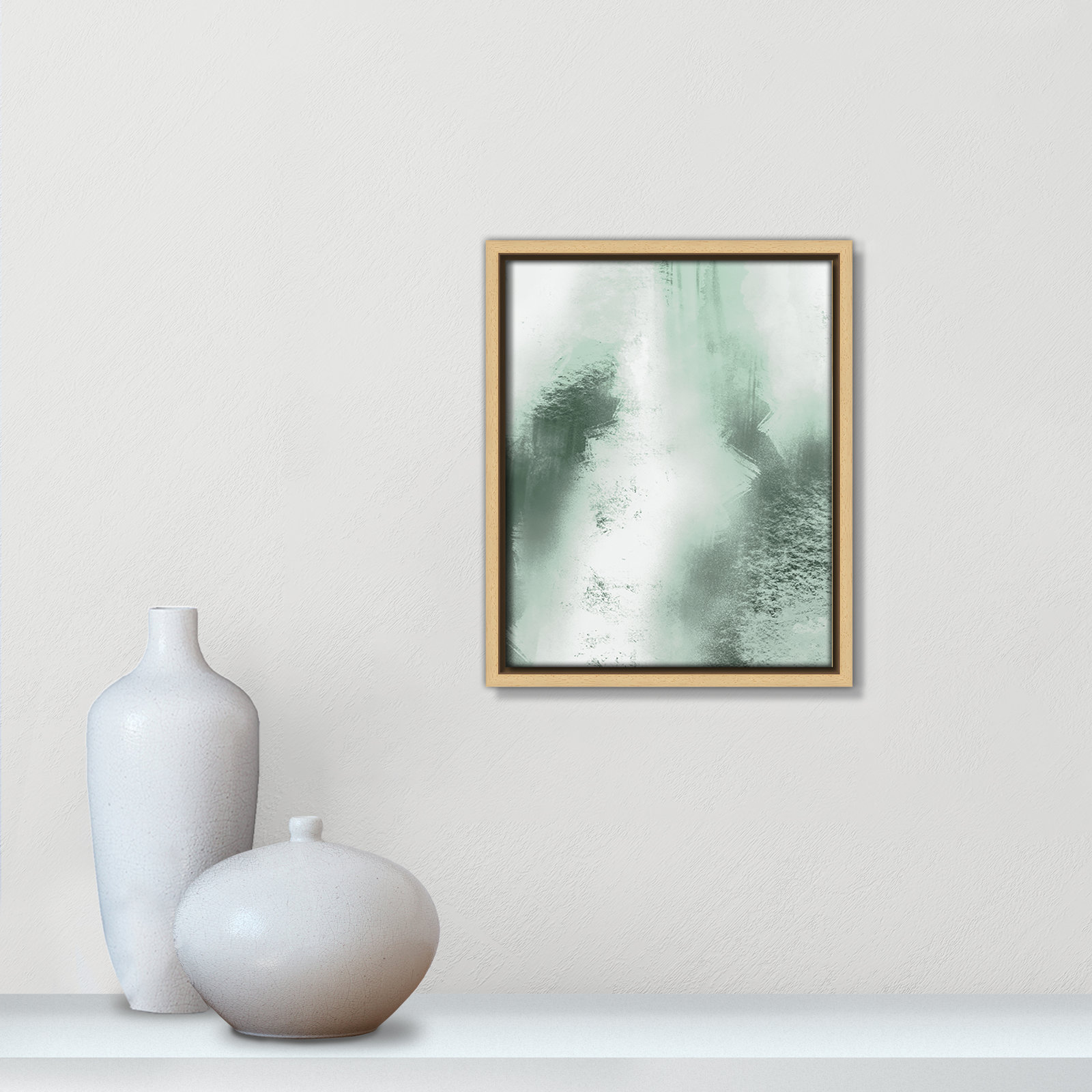 Quietude Smudges I Print by Marcus Prime, 9.5'' W x 11.5'' H, Natural Floater
