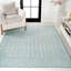 Tapis turquoise / crème Kelliann-1725294763