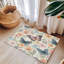 Tapis tressé à motif de fleurs flottantes-1914580345