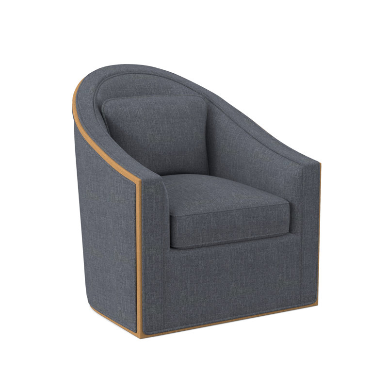 Fauteuil pivotant Academy, Ambre, 100% polyester Elise Harbor