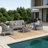 Outdoor patio 5-Person modular Sofa Conversation Seating Group with Cushions-477172617-477172619