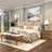 Polystone Room Table Lamp with Tapered Shade