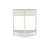 Artisancrafted Wavepattern Demilune Console Table With Creamy White Finish,Unique Half Moon Design End Table With 2 Storage Drawers And Bottom Shelf For Living Room, Bedroom, Study, Hallway-380001865
