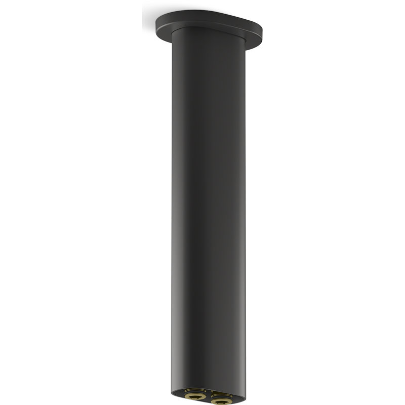 Statement™ 10 in. Ceiling-Mount Two-Function Rainhead Arm And Flange, Matte Black