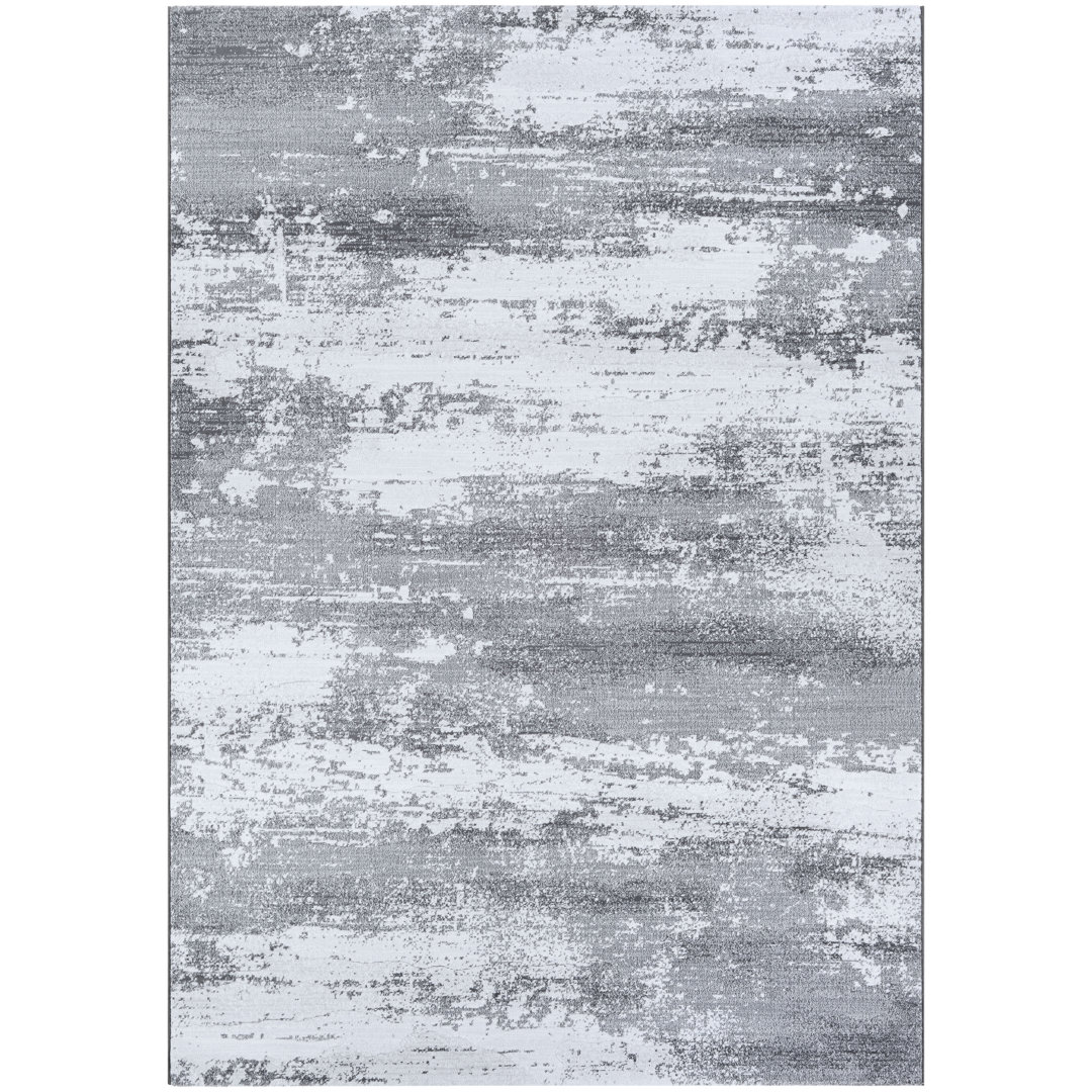 Driggers Abstract Mushroom Opal Performance Area Rug Williston Forge Rug