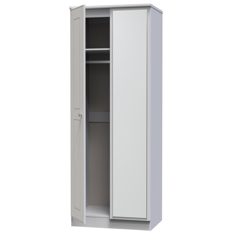 Conners Manufactured Wood Wardrobe, Grey Matt