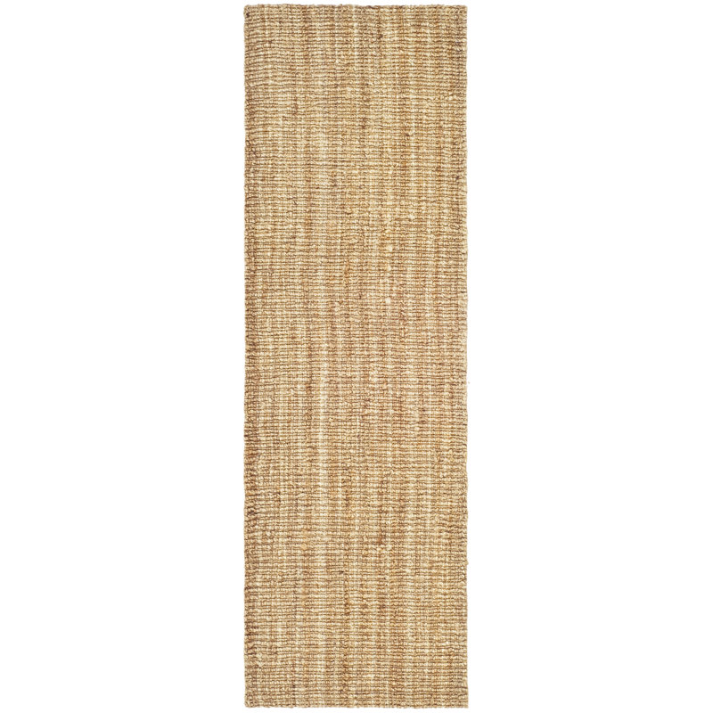 Norah Solid Colour Jute / Sisal Hand Woven Area Rug, Runner 76 x 244 cm