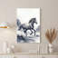 Art cheval sur toile, paysage de désert-1078409850
