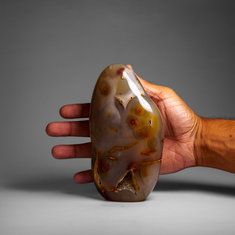 Genuine Polished Agate Freeform From Madagascar (2.5 Lbs)