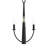 Jheni Three-Light Matte Black Chandelier-127380294-130774068