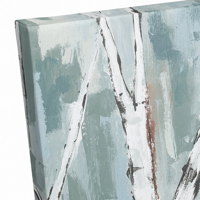Abstrait bouleaux - peinture sur toile tendue