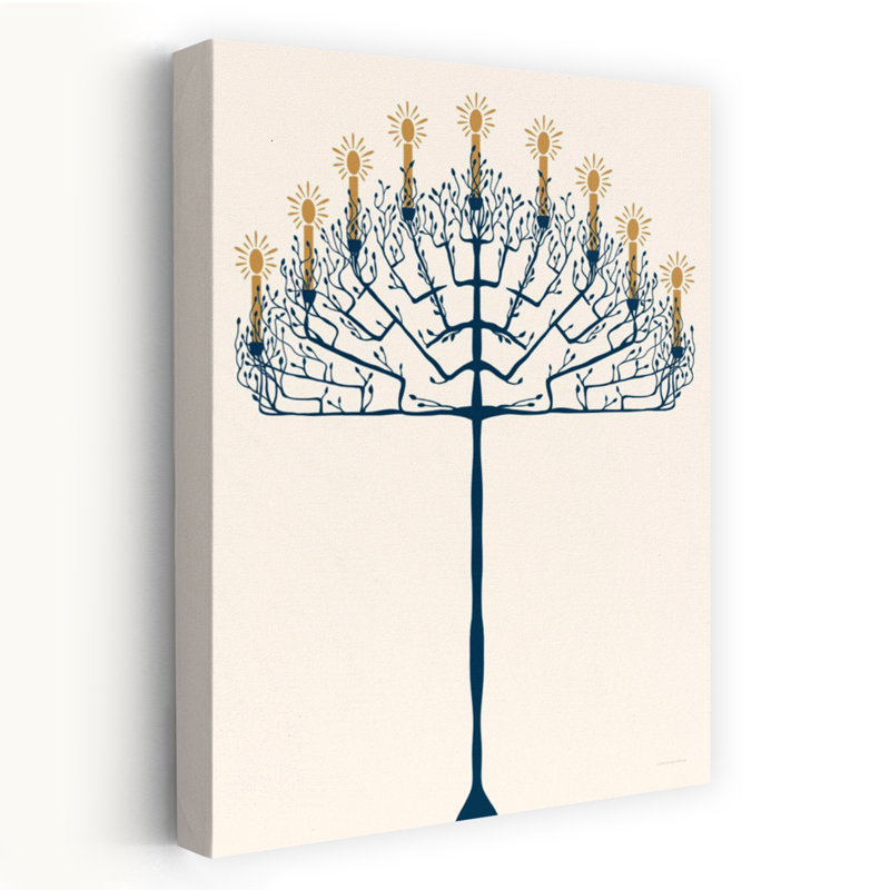 Arbre d’arbre contemporain contemporain, H 24 po x l 16 po