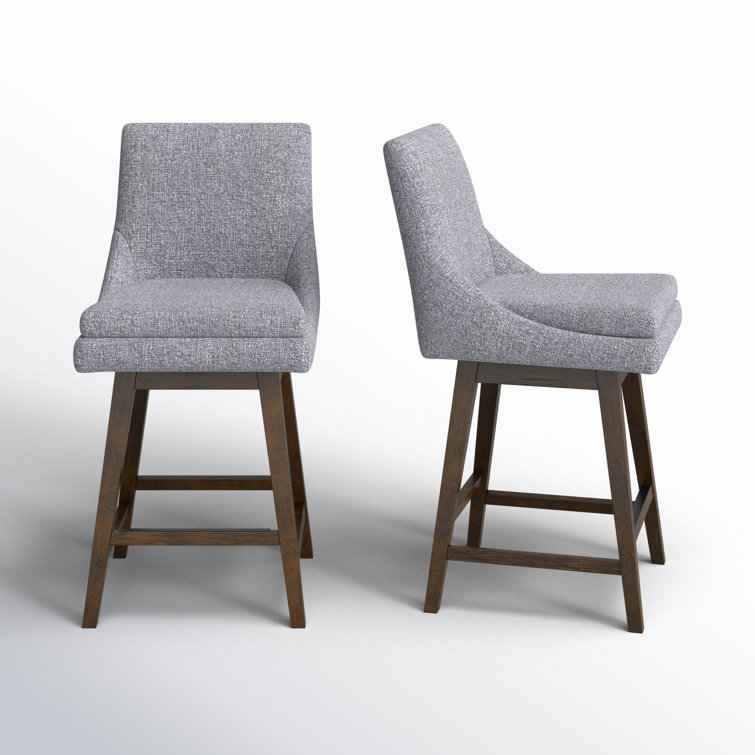 Zahara Swivel Upholstered 26'' Counter Stool
